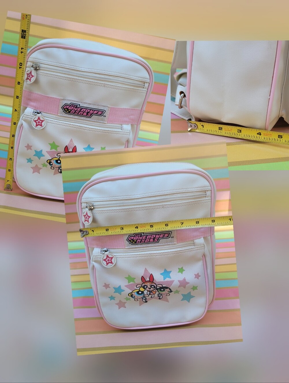 Vintage 2000 Cartoon Network Powerpuff Girls Backpack - Rare Y2K - Picture 14 of 16